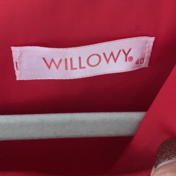 Red laced hi-low dress - Picture 4 of 4